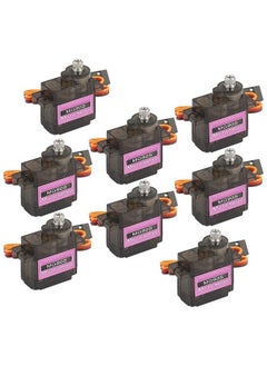 8Pcs Mg90S 9G Micro Servo Metal Gear Suitable For Remote Control Helicopter Airplane Model Rc Robot Arm/Hand Control With Cable