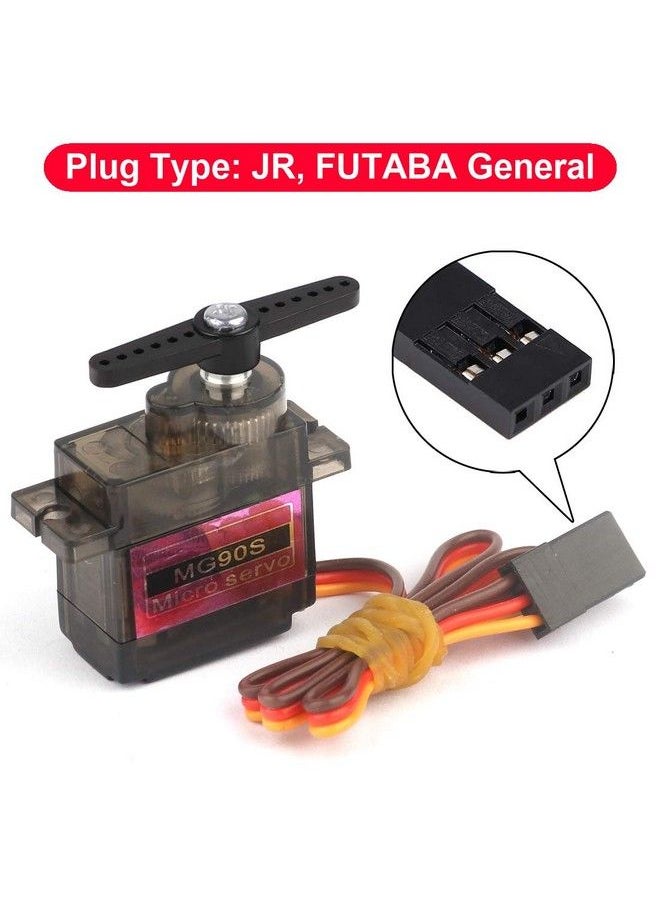 Generic - 8Pcs Mg90S 9G Micro Servo Metal Gear Suitable For Remote Control Helicopter Airplane Model Rc Robot Arm/Hand Control With Cable - Image 1