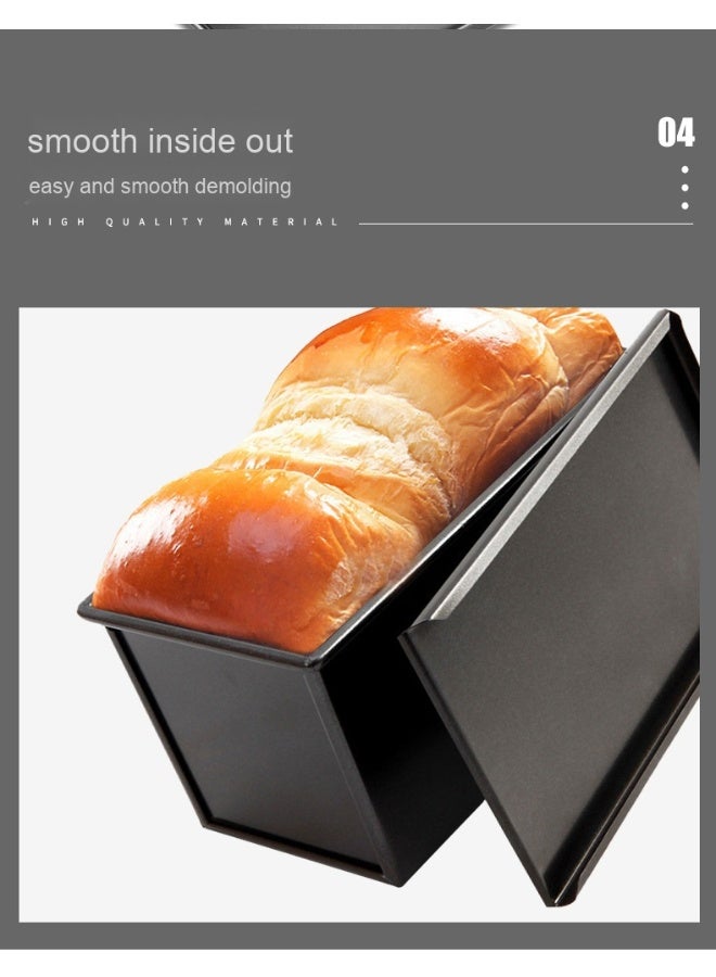 شيف ميد قالب كعك غير لاصق طويل ومسطح باللون الأسود - Image 5