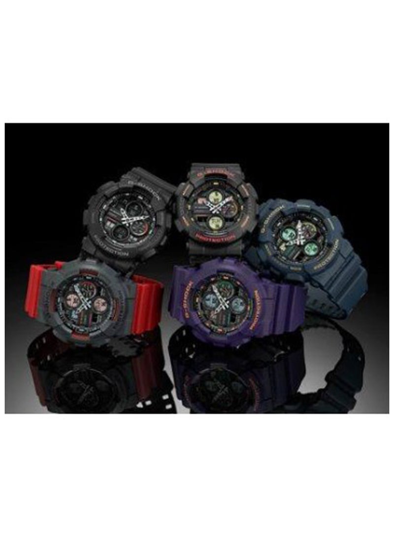 G-SHOCK ساعة يد G-Shock للرجال GA-140-1A1DR تناظرية ورقمية - Image 3