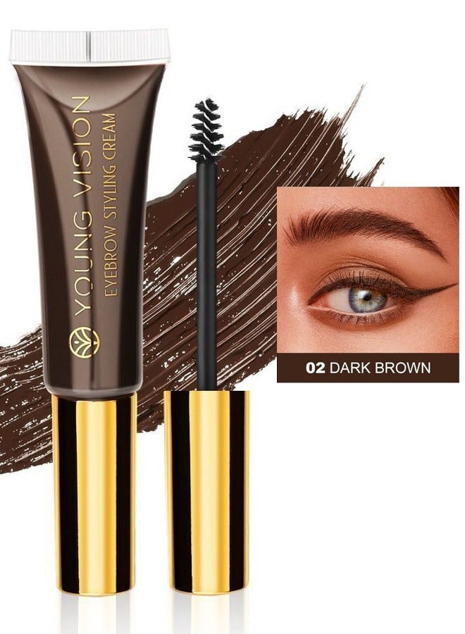 YOUNG VISION Eyebrow Styling Gel Long Lasting Eyebrow Setting Gel Waterproof and Sweat-Proof Eyebrow Repair Liquid Brows Styling Gel Dark Brown - Image 1