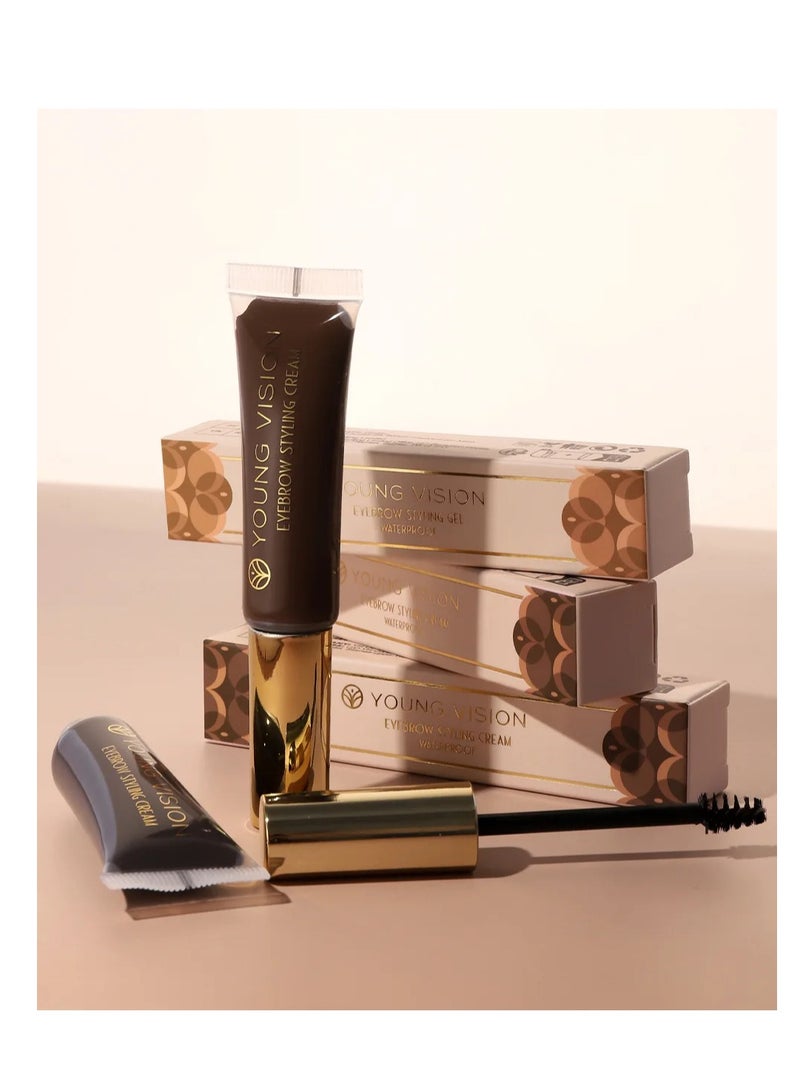 YOUNG VISION Eyebrow Styling Gel Long Lasting Eyebrow Setting Gel Waterproof and Sweat-Proof Eyebrow Repair Liquid Brows Styling Gel Dark Brown - Image 3