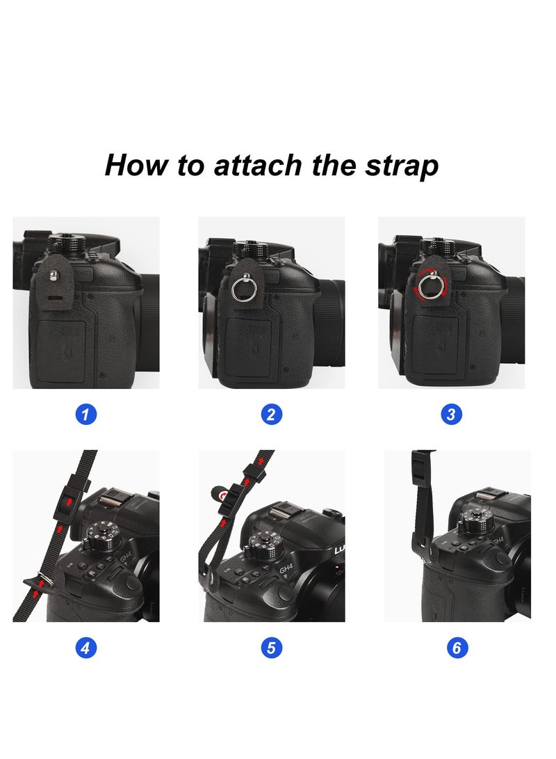 Excefore Camera Neck Strap with Quick Release and Safety Tether, WaterProof Camera Universal Camera Strap, Suitable for Nikon Canon Sony Camera (Black) - Image 5