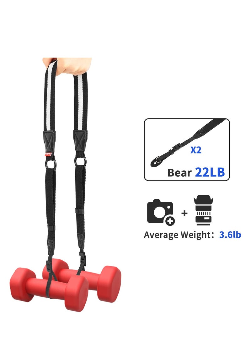 Excefore Camera Neck Strap with Quick Release and Safety Tether, WaterProof Camera Universal Camera Strap, Suitable for Nikon Canon Sony Camera (Black) - Image 3