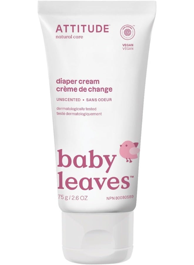 Attitude Attitude Baby Leaves Natural Diaper Zinc Cream - 75 gms - Image 1