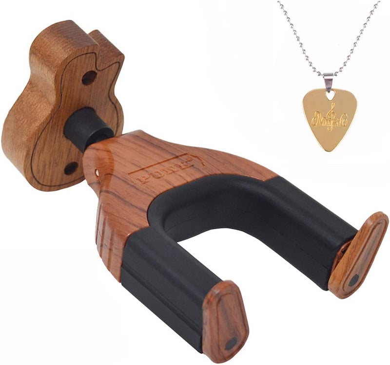 PUNK Guitar Wall Mount Guitar Hanger,Guitar Hook Guitar Stand,Auto Lock Guitar Wall Hanger,with Guitar Pick Necklace,for Acoustic,Electric,Classical,Bass - Image 1