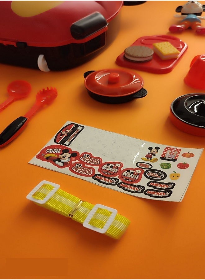Tool Set Mickey Mouse  Bag - Kitchen Tools Trolley Case Box & Mickey Mouse Character  - Image 3