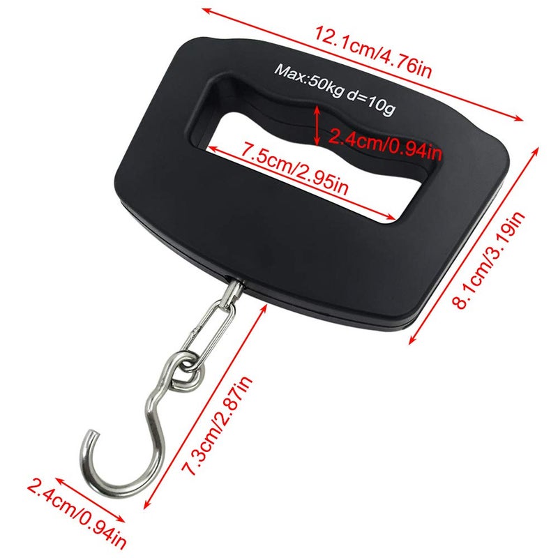 50Kg 10g LCD Portable Hanging Weight Hook Travel Luggage Scale - Image 2