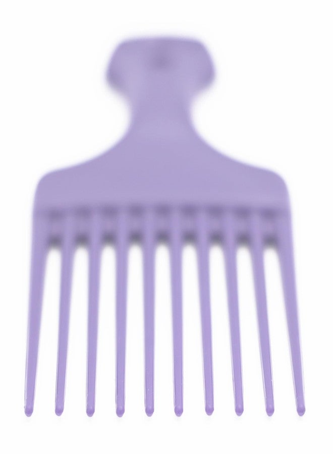 American Comb مجموعة أمشاط فك تشابك الشعر من أمريكان كومب، قطعتان، أبيض وبنفسجي، صنع في الولايات المتحدة الأمريكية - Image 3