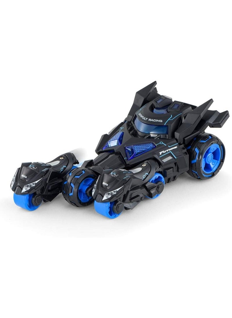 MING YING 66 3-in-1 Pull Back Die-Cast Motorcycle & Race Car Launcher Toy – Catapult Vehicle Set for Kids  - Image 3