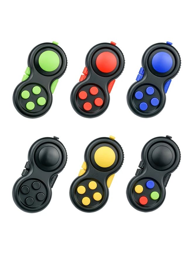 8 Function Fidget Pad Stress Reducer Toy Durable ABS Material In Blue Color - Image 1