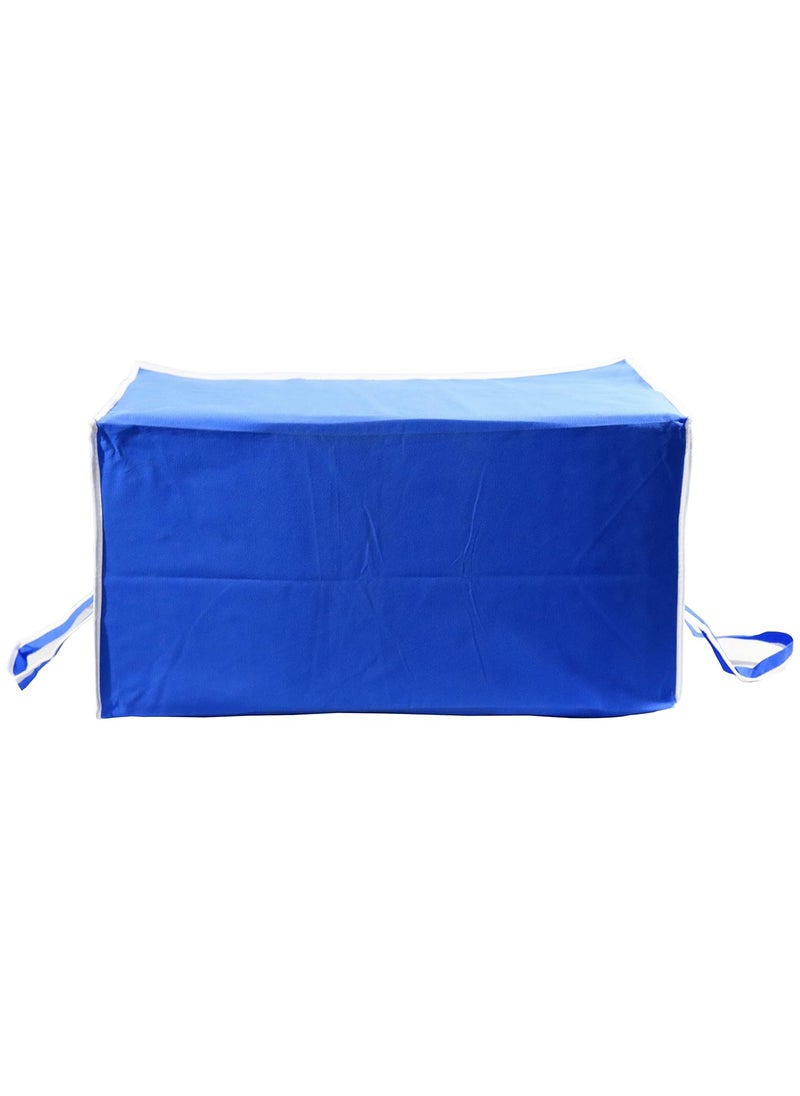 AI ANKIT INTERNATIONAL ANKIT INTERNATIONAL Garments Protector Saree cover Clothes Storage Bag with Dust Protection Front Clear window Zip Closure for MultiPurpose Clothing Storage Bag Pack of 1 SIZE 24 x 18 x 12 Inches AIBLUEJUMBOPK01  - Image 3