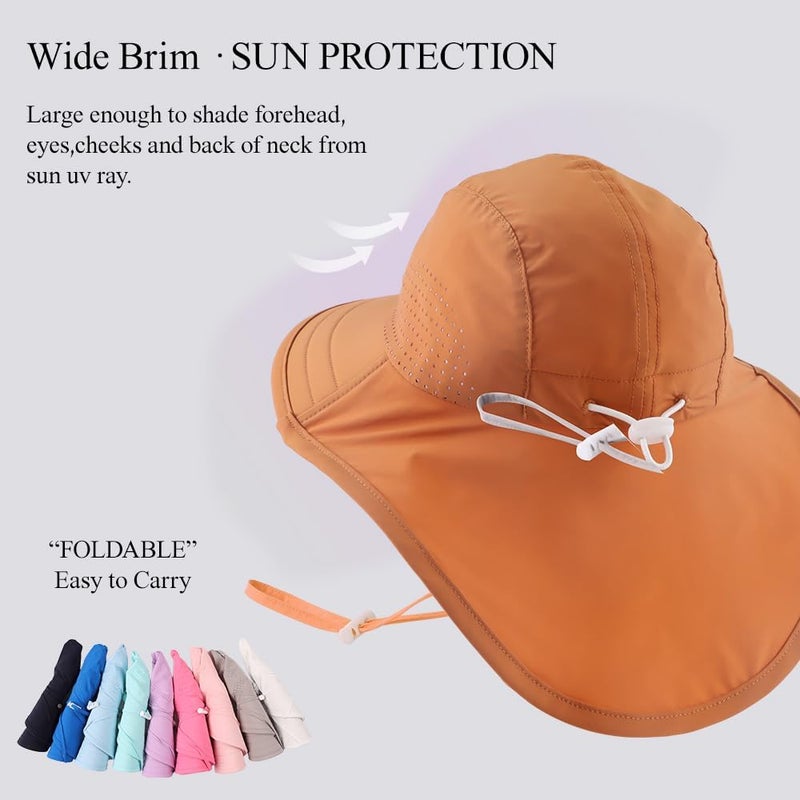 Yuoahcn Baby Dinosaur Sun Hat Toddler Boys Beach Hats Breather Quick Dry Kids Bucket Cap UV Protection Swim Hat for Girl 0-4Y - Image 4