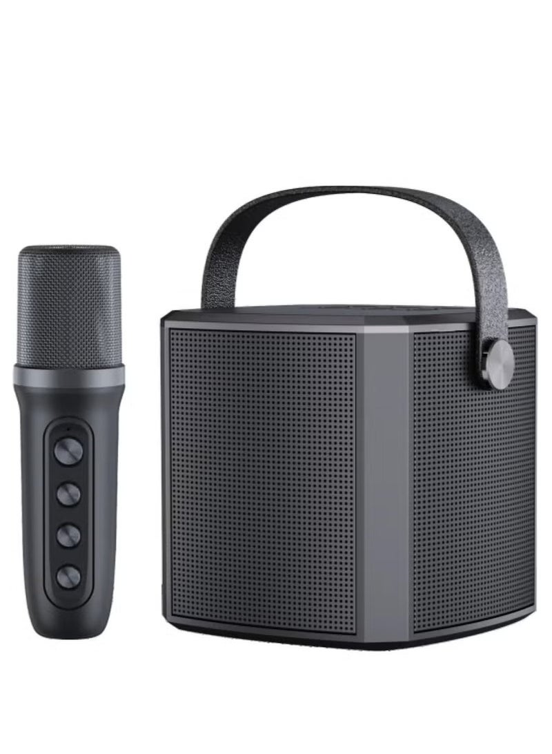 Karaoke Machine with Bluetooth, Microphones, Portable PA System & Speaker – Wireless Karaoke Set, Bluetooth Karaoke System for Singing, Parties & Events (Black) - Image 1