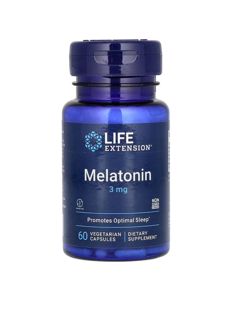 ميلاتونين 3 ملجم 60 كبسولة نباتية