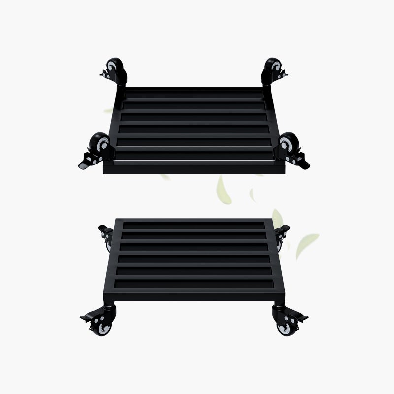 Zhongma 2 Pack 14" x14"x 3.5"H Plant Caddy with Wheels, Heavy Duty Construction, 300 Lbs Capacity, Load-Bearing Wheels with Brakes, No Installation Required - Image 1