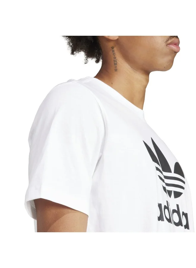 adidas تيشيرت تريفويل أبيض للرجال من أوريجينالز