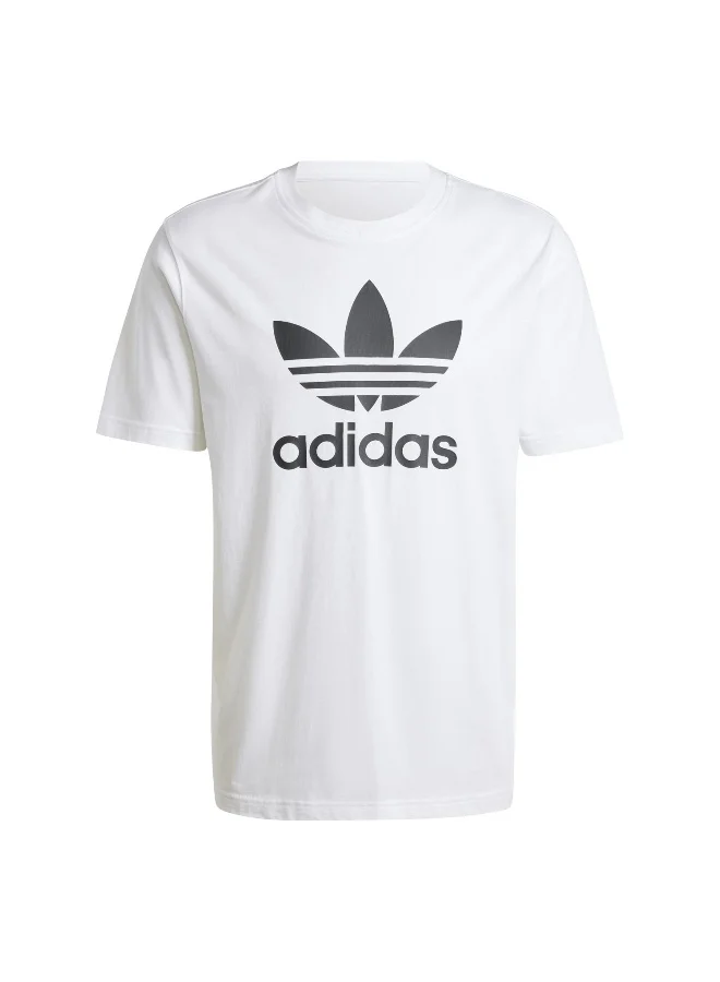adidas تيشيرت تريفويل أبيض للرجال من أوريجينالز