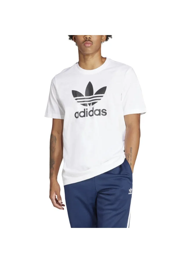 adidas تيشيرت تريفويل أبيض للرجال من أوريجينالز