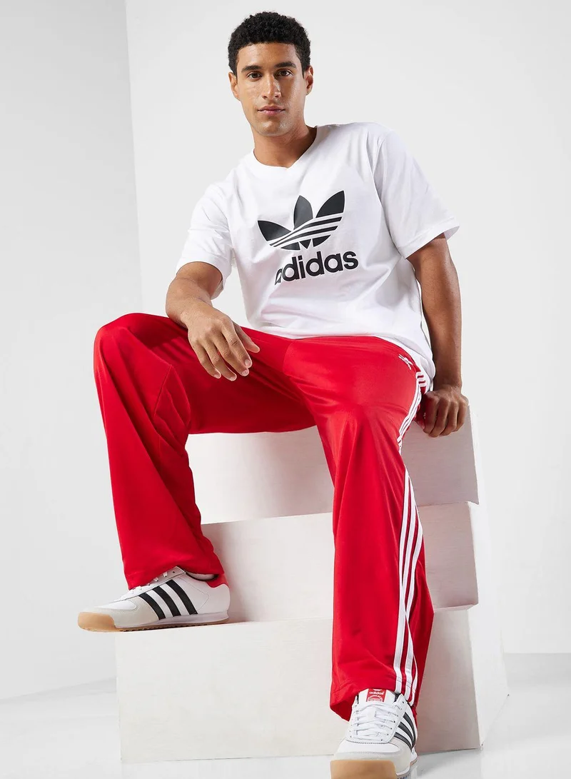 adidas تيشيرت تريفويل أبيض للرجال من أوريجينالز