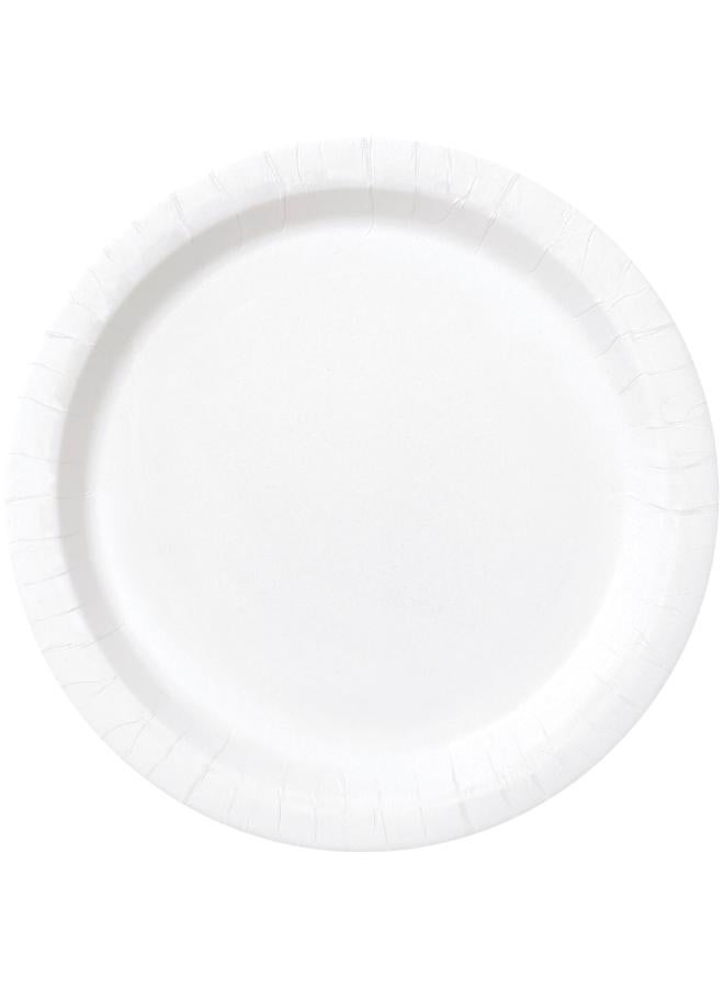 Unique Bright White Round Plates 7" - Image 2