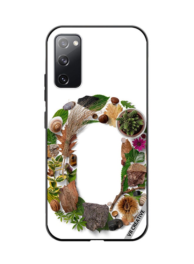 VR CREATIVE Protective Case Cover For Samsung Galaxy S20 FE 5G Alphabet O Design Multicolour - Image 1