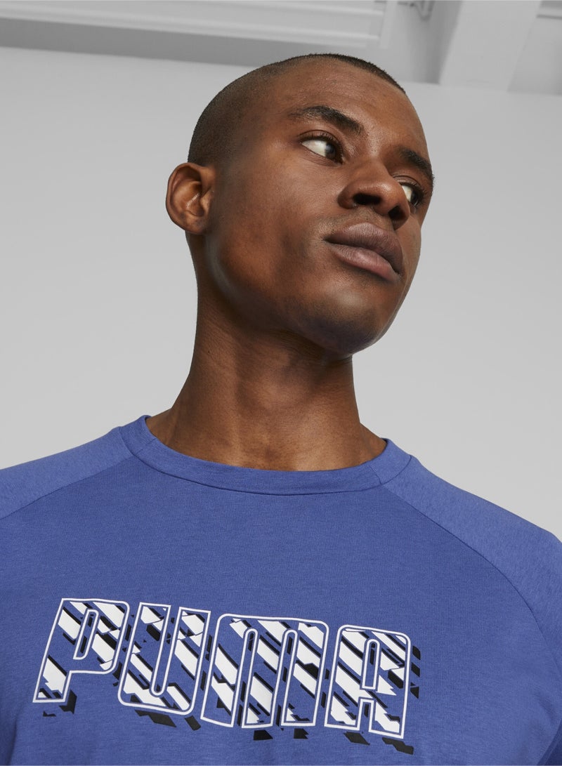 PUMA DYNA-MIX Mens Graphic Crew Neck Shortsleeve T-shirt - Image 5