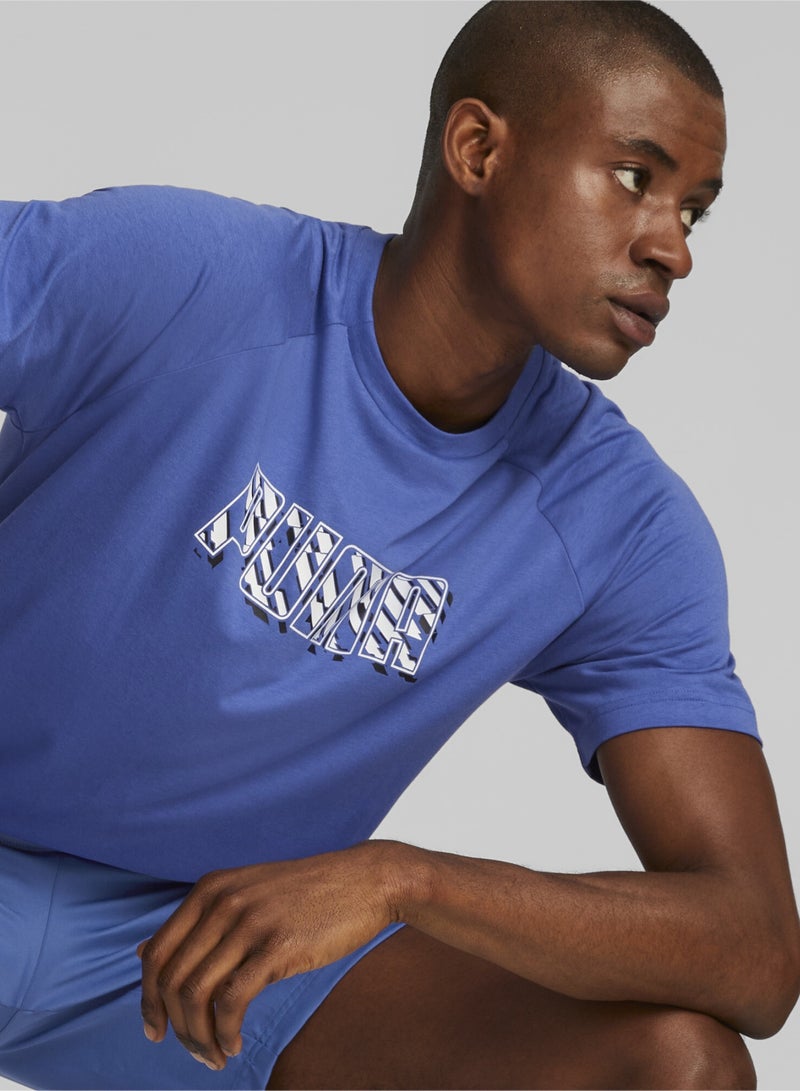 PUMA DYNA-MIX Mens Graphic Crew Neck Shortsleeve T-shirt - Image 3