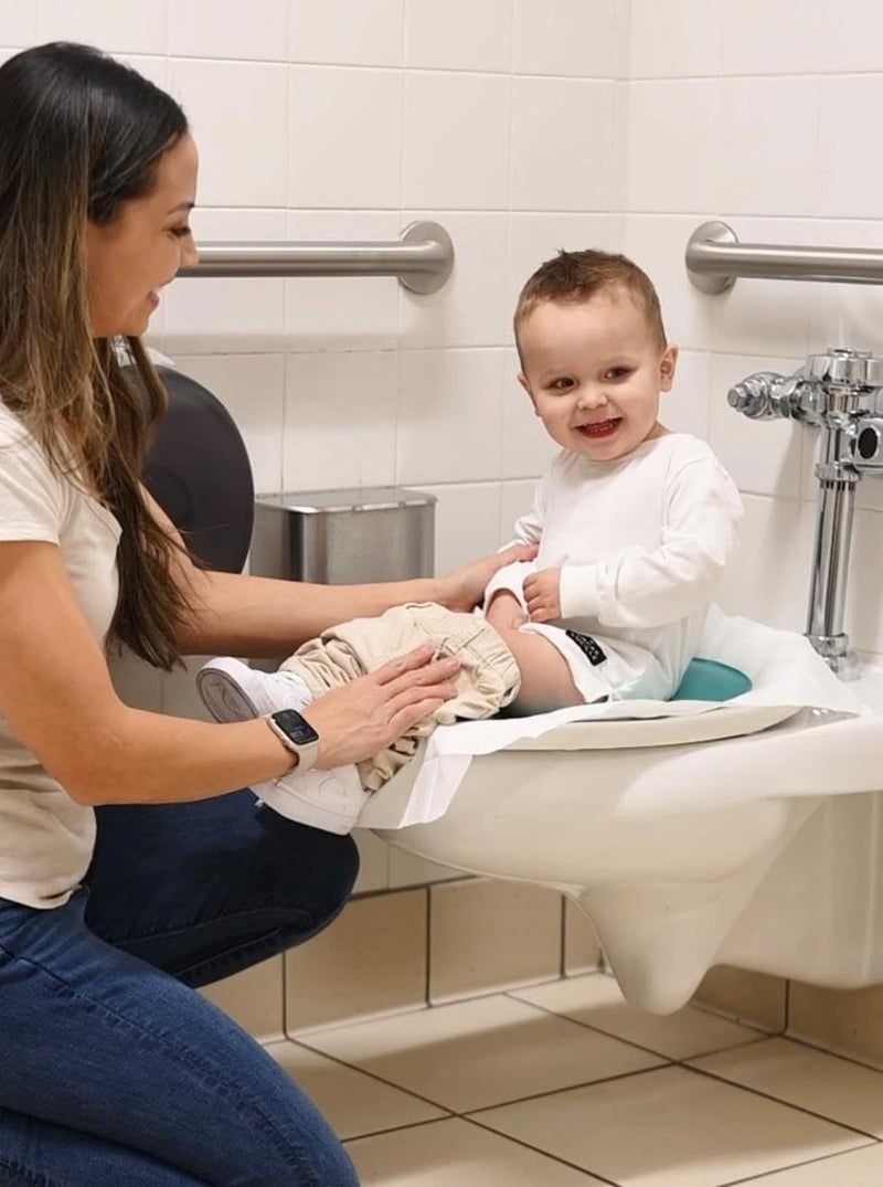 Prince Lionheart Tinkle to Go  Reusable Foldable Portable Potty Training Seat  Toilet Seat Perfect for Travel  Builtin Splash Guard Perfect Potty Training Toilet Seat Portable Potty for Toddlers - Image 2