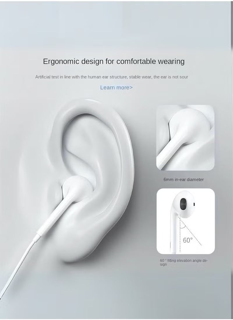 Wired Lightning Earphones for iPhone – Stereo Sound In-Ear Headphones with Built-In Mic & Remote – Compatible with iPhone 14, 13, 12, 11, SE, XR, XS, X, 8, 7 Plus – Noise-Isolating Earbuds for Calls, Music, and Video Streaming