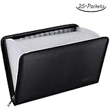 ENGPOW ENGPOW Expanding File Folder Important Document Organizer Fireproof Document Bag-A4 Size, 25 Pockets,Color - Image 1