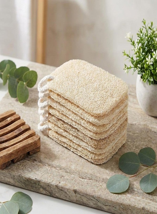 Psiriol 10 Pcs Natural Loofah Sponge Set, Dye-Free, Loofah Sponge for Dishwashing, Loofa for Women and Men Body Scrubber, Bath Exfoliator for Glowing Skin - Image 5
