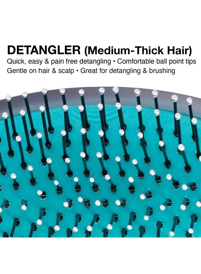 Olivia Garden OG Detangler Brush 3-in-1 kit, removable cushion, scalp hugging massages the scalp, 1 body, 3 cushions (2 detanglers and 1 styler), for wet or dry hair, for women, men and children - Image 5