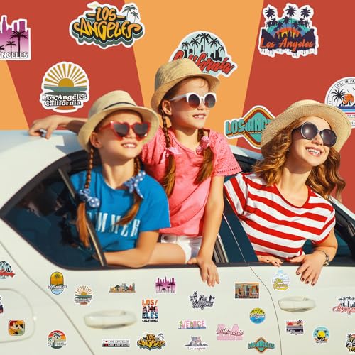 Konohan 30 Pcs Los Angeles Souvenirs Gifts Los Angeles Magnet for Refrigerator City Magnetic Fridge Stickers for Home Decoration - Image 4