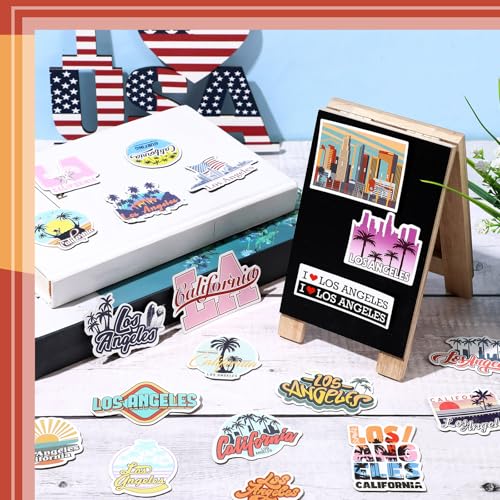 Konohan 30 Pcs Los Angeles Souvenirs Gifts Los Angeles Magnet for Refrigerator City Magnetic Fridge Stickers for Home Decoration - Image 5