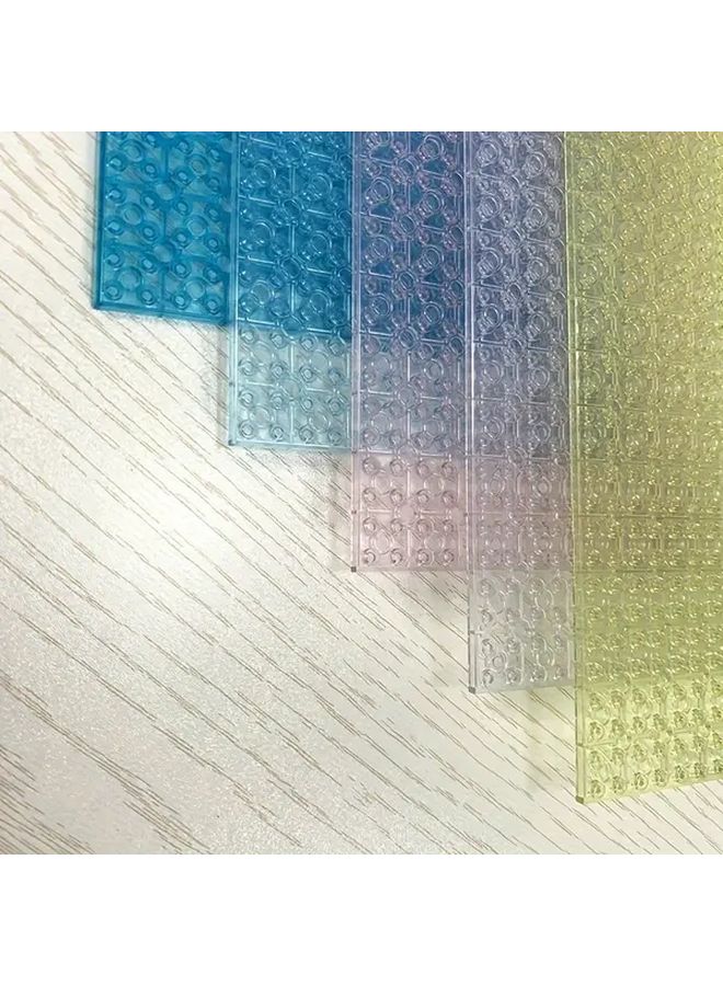 Transparent And Blue Double Sided Baseplate 16x32 Dots Building Blocks Construction Toys - Image 5