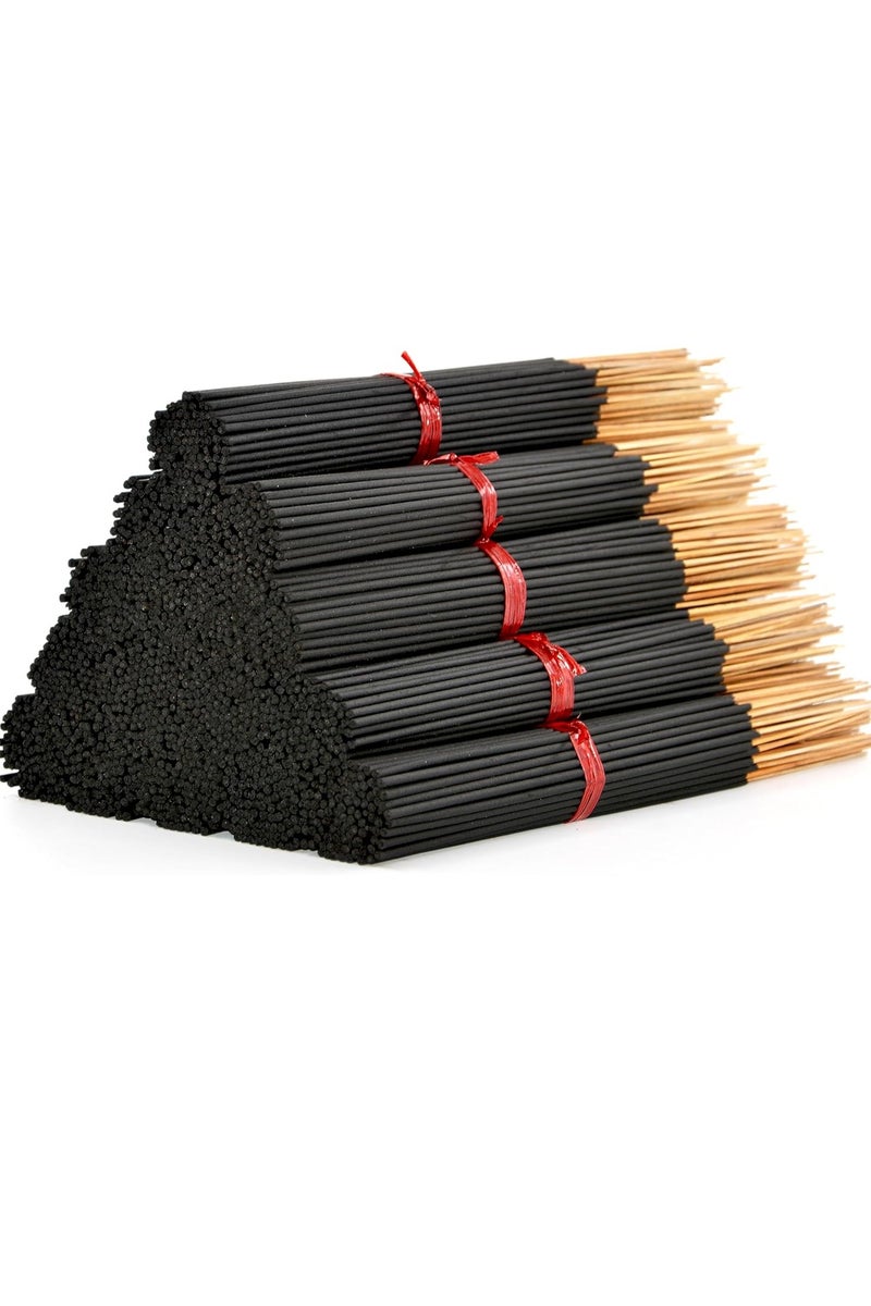 200 Pieces Of 22cm Loose Charcoal Black Incense Sticks -100% Natural Charcoal, Joss, And Bamboo Punk Blankets - Perfect For Diy Aromatherapy Incense, Black Cherry Blossom - Image 1