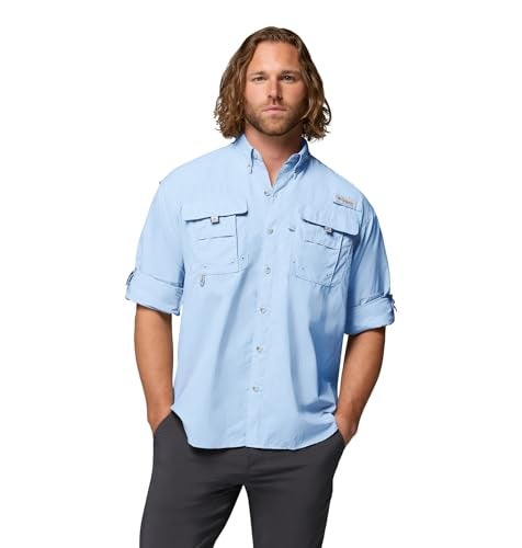Columbia Mens PFG Bahama II Long Sleeve Fishing Shirt, Sail, Medium - Image 4