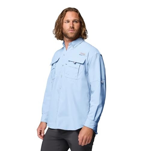 Columbia Mens PFG Bahama II Long Sleeve Fishing Shirt, Sail, Medium - Image 3