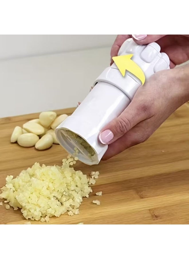 Goolsky 1pc Chef Manual Garlic Press Mini Multifunctional Garlic Cutter Kitchen Tool Peeler/Masher/Grinder - Image 1