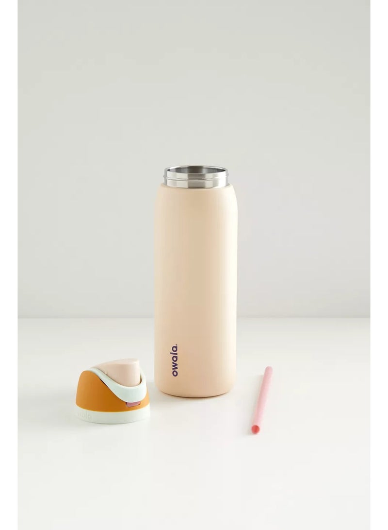 Owala Owala FreeSip Insulated Stainless Steel Water Bottle with Straw, BPA-Free Sports Water Bottle, Great for Travel, 32 Oz,In the Desert  - Image 4