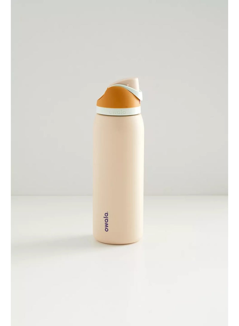 Owala Owala FreeSip Insulated Stainless Steel Water Bottle with Straw, BPA-Free Sports Water Bottle, Great for Travel, 32 Oz,In the Desert  - Image 3