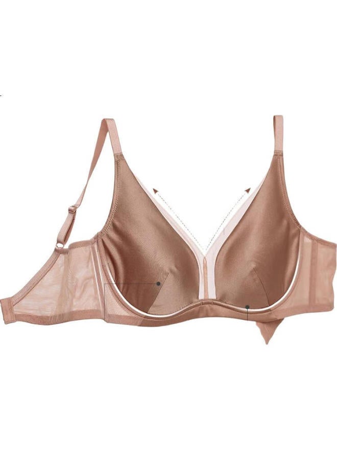 Aimer Women'S Summer Smooth Thin Cup Soft Support Push-Up Bra For Large Minimizing Effect, Silk Bra Am119981 C80 - Image 1