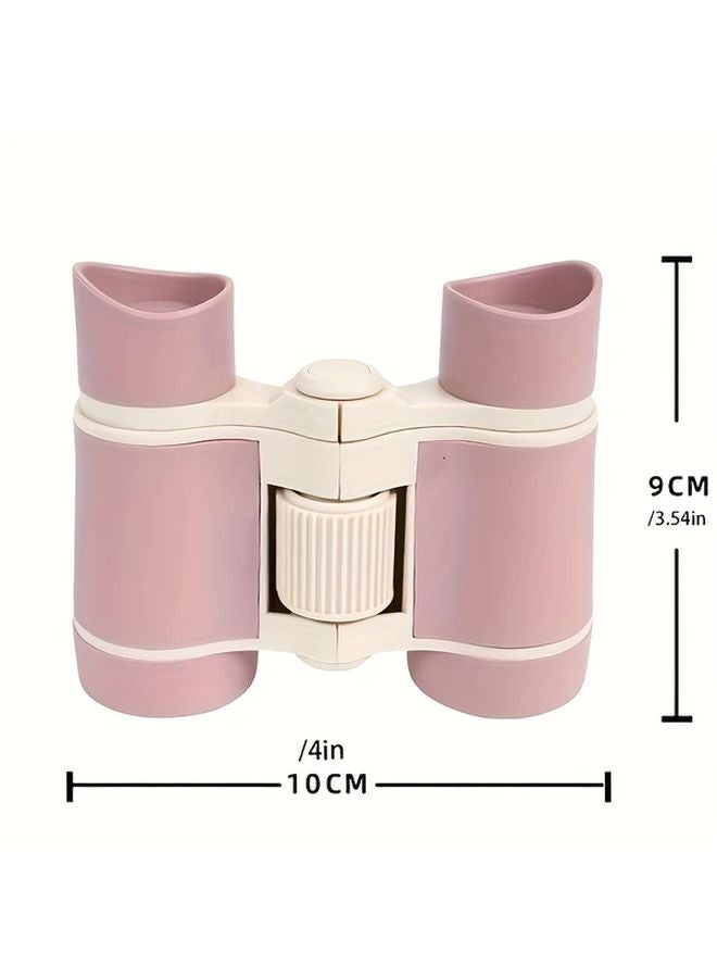 Brown Childrens 4x30 Toy Binoculars For Bird Watching Learning Hiking Birthday Gifts - Image 2