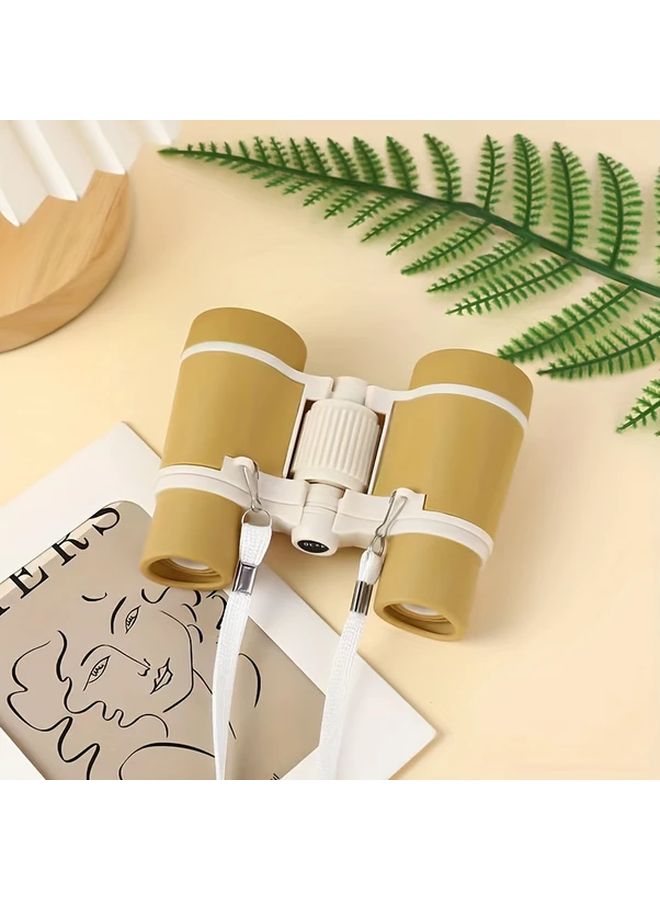 Brown Childrens 4x30 Toy Binoculars For Bird Watching Learning Hiking Birthday Gifts - Image 4