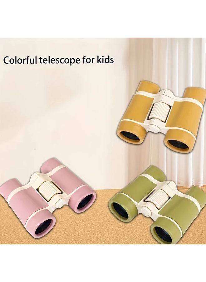 Brown Childrens 4x30 Toy Binoculars For Bird Watching Learning Hiking Birthday Gifts - Image 3