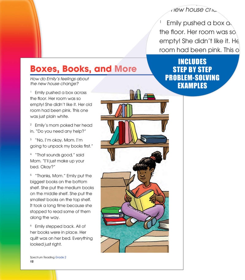 Spectrum 2nd Grade Reading Comprehension Workbooks, Spectrum Grade 2 Nonfiction and Fiction Reading Comprehension, Story Structure, Main Ideas, and Critical Thinking Skills - Image 4