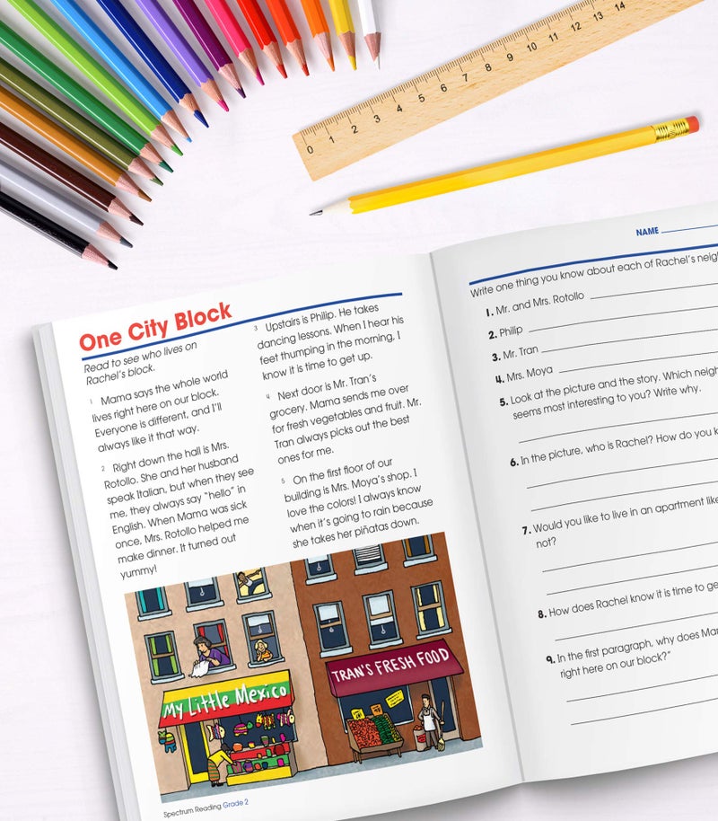 Spectrum 2nd Grade Reading Comprehension Workbooks, Spectrum Grade 2 Nonfiction and Fiction Reading Comprehension, Story Structure, Main Ideas, and Critical Thinking Skills - Image 5