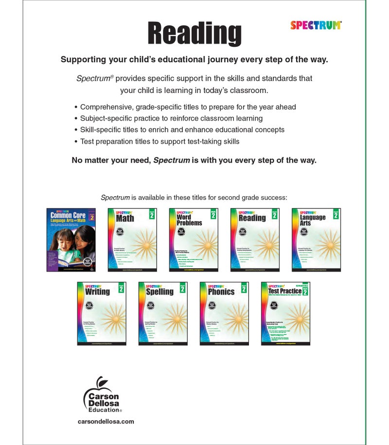 Spectrum 2nd Grade Reading Comprehension Workbooks, Spectrum Grade 2 Nonfiction and Fiction Reading Comprehension, Story Structure, Main Ideas, and Critical Thinking Skills - Image 2