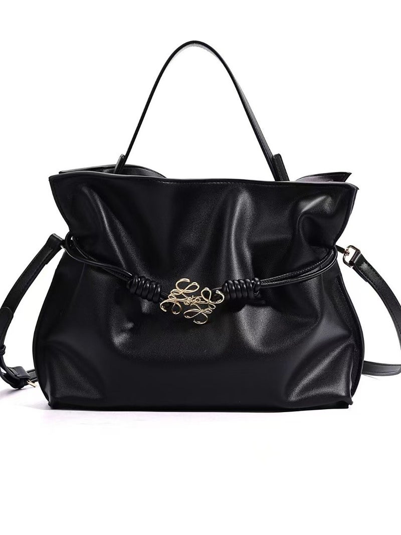 2026 Spring Fashion Drawstring Lucky Bag Shoulder Crossbody Bucket Bag Versatile Pleated Women'S Bag - Image 2